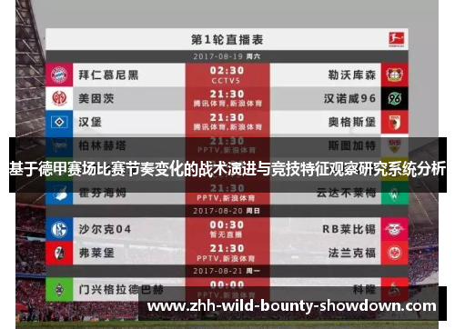 基于德甲赛场比赛节奏变化的战术演进与竞技特征观察研究系统分析